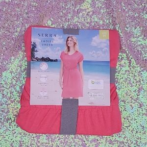 Serra Pink Ladies Dress Medium NWT
